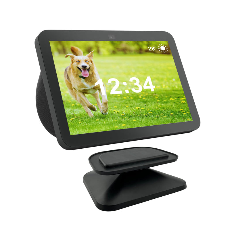 Sintron Adjustable Magnetic Stand Mount for Shᴏw 8 3rd gen, Smart Display Stand Holder with 360 Degree Rotation, Swivel & Tilt Function, Anti-Slip Base - Black Compatible with iPhone 12 & newer models For Show 8