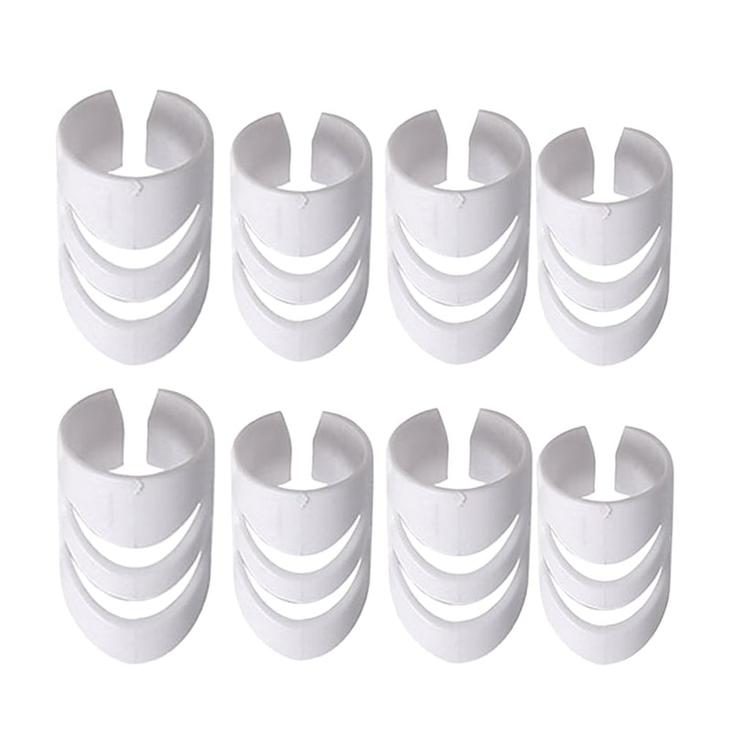 8Pcs Alaska Guitar Picks（XL+L+L+M）, Adjustable Finger Picks, Alaska Picks Plectrums Stringed Instrument Accessories Guitar Picks (White) White