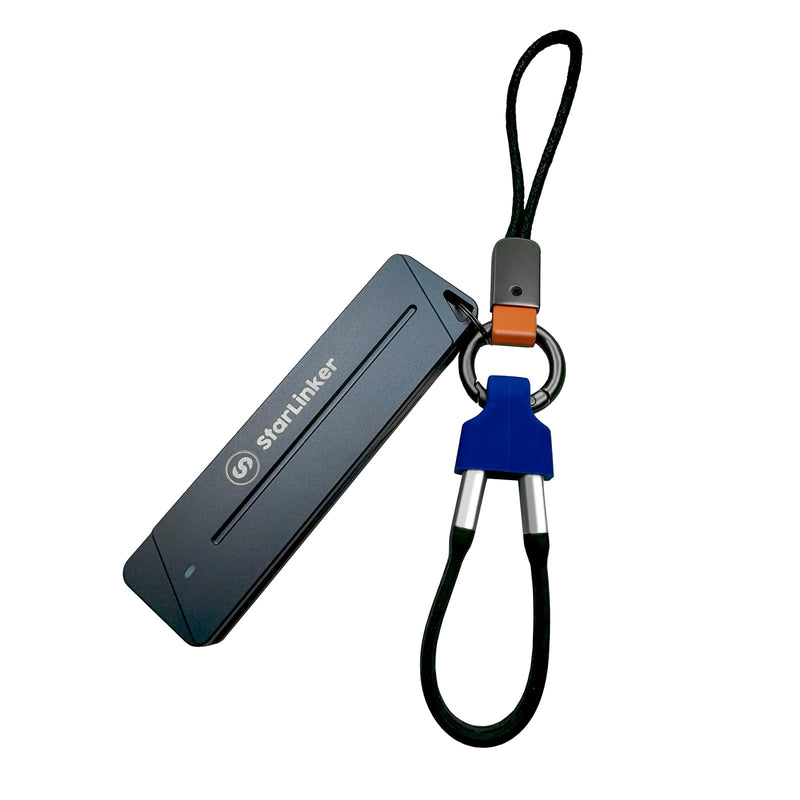 M.2 NVME & SATA SSD Enclosure, Suppprts 10Gbps USB 3.2 Gen2 USB-C Fast Data Transfer, External M Key and B+M Key SSDs 2280/ 2230/ 2242/ 2260 SSD