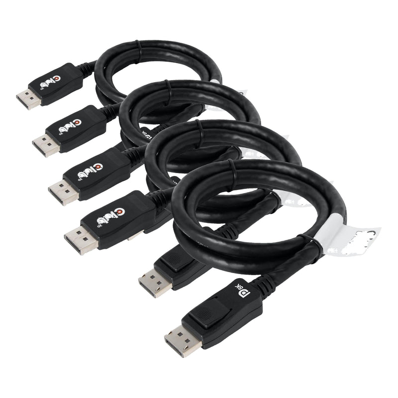 Club 3D CAC-2067 VESA Certified DisplayPort to DisplayPort 1.4/Hbr3 M/M Cable DP 1.4 8K 60Hz 1m - 3,28ft (Pack of 4) 1m - 3.28ft (Pack of 4)