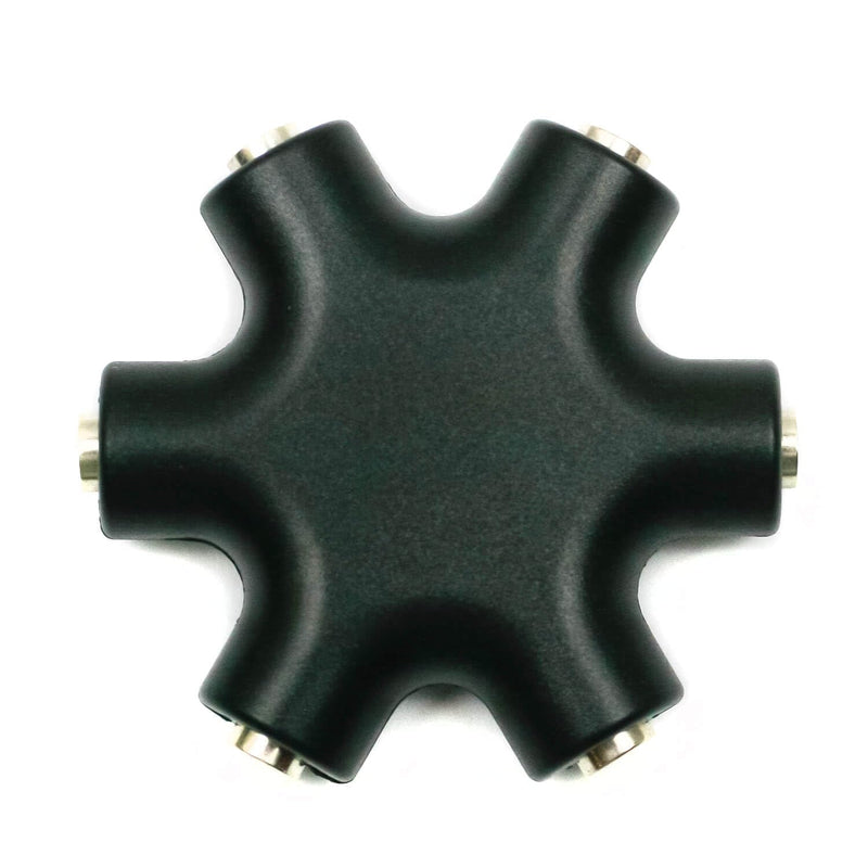 Eurorack Patch Cable Splitter - Passive Mult - Mono TS 3.5mm 1/8"" (Black) (Black) Black