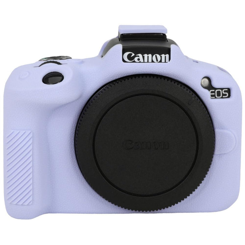 Case for Canon EOS R50, EOS R50 Camera Silicone Protective Case, Lightweight, Anti-Scratch Slim Fit Soft Skin, EOS R50 Accessories, AEXUTDA Bag for EOS R50 Mirrorless Vlogging Camera - Purple