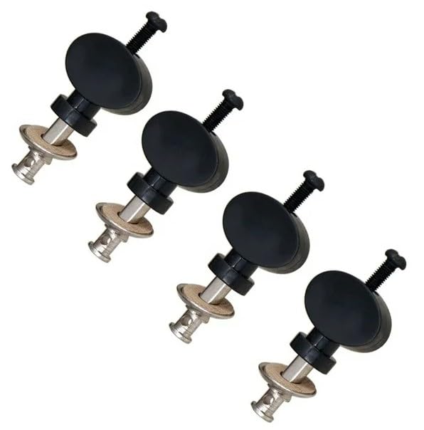 4 Pcs Black Ukulele Strings Tuning Pegs Pin Machines Tuners Friction Ukelele New, Small in Size,Convenient to Carry,Ukulele Accessories,Musical Instruments,Folk and World Instrument Accessories