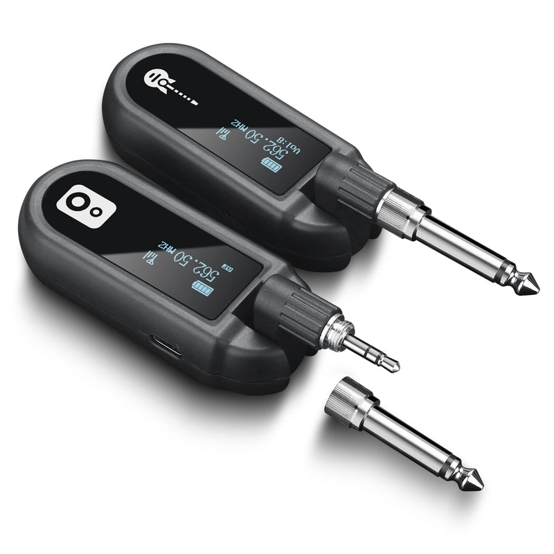 [AUSTRALIA] - YXG Wireless Guitar System - UHF Transmitter Receiver, Rechargeable Audio, 20 Channels, for Electric Guitar Bass (1-Channel) 1-Channel 