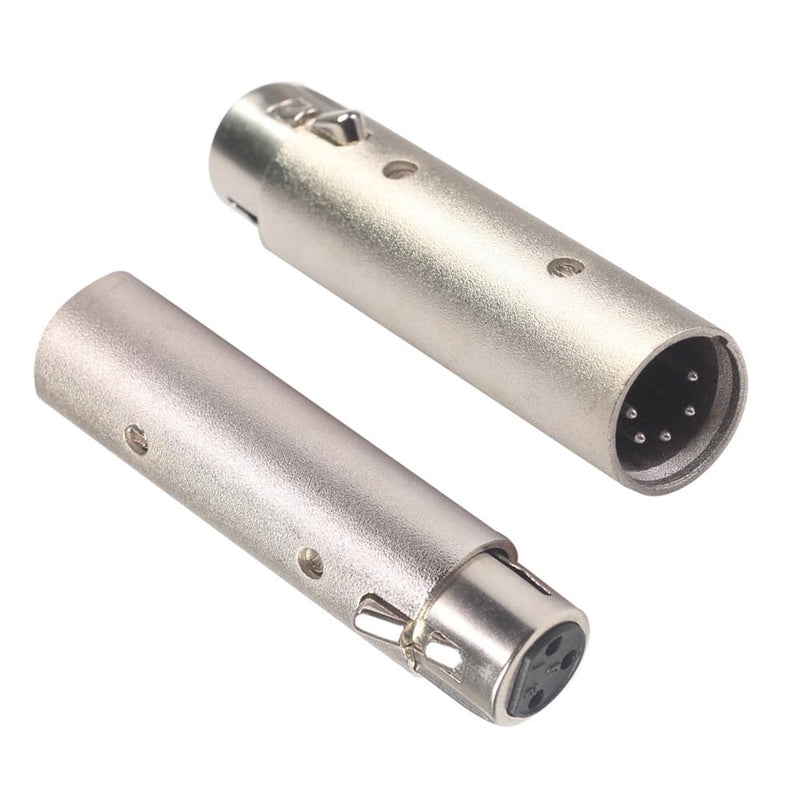 [AUSTRALIA] - XLR Adapter Convert 3 Pin Male DMX into 5 Pin Female DMX for Lighting Interface Controller Compatible with Enttec DMX USB Pro 70304 Lighting Interface,ODE Mk3/Mk2 D-Split 