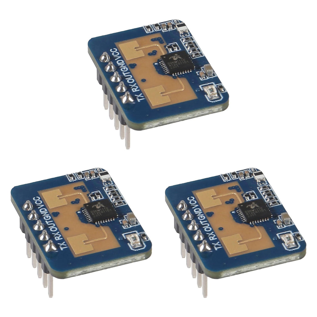 3pcs LD2410C Human Presence Radar Sensor Module HLK-LD2410 Sensor Module LD2410 Millimeter Wave Radar Sensor Module Non Contact 24GHz ISM Band Serial Port IO Level Output