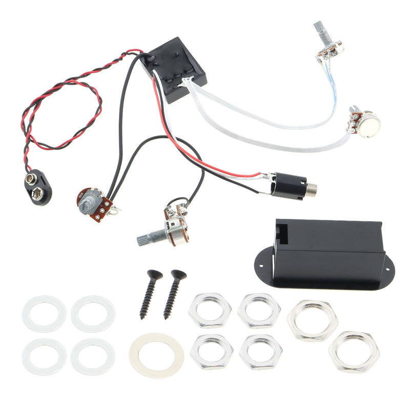 [AUSTRALIA] - The Lord of the Tools 2 Band Guitar Bass Active Pickup Electric Guitar Preamp Circuit Guitar Bass Active Equalizer Preamp Electric Guitar Bass Pickup Accessories 