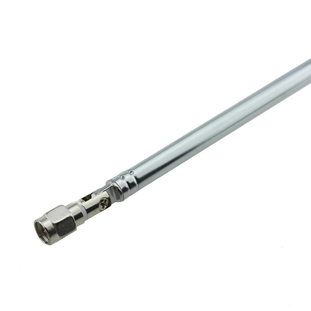 120mm/4.72inch SMA Male Connector Telescopic Antenna Silver SMA Head Tie Rod Telescopic Antenna for SMA Female Adapter TV and Radio and Remote Control