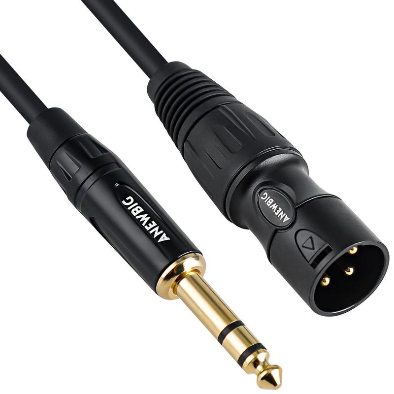 1/4 to XLR Cable, 6.35 mm TRS to XLR Male Cables, Quarter inch TRS Male to XLR Microphone Cord 3.3ft 3.3 Feet