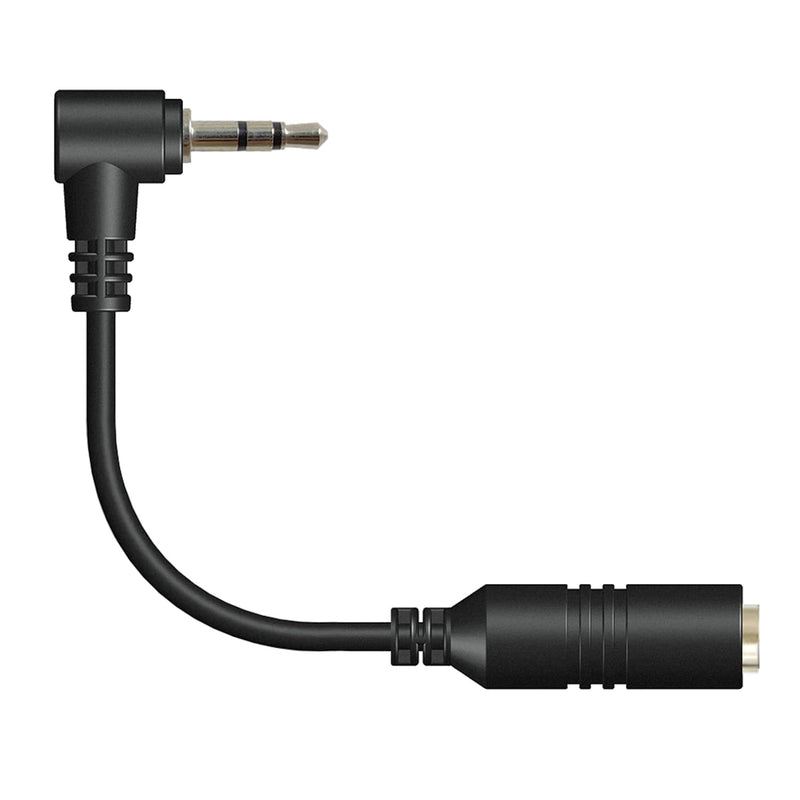 2.5mm Male to 3.5mm Female Adapter, 3.9inch Headphone Audio Cable 90 Degree Right Angle Connector Cord for Headset Earphone to Telephone and Cordless Phones with 2.5mm Headset Jack