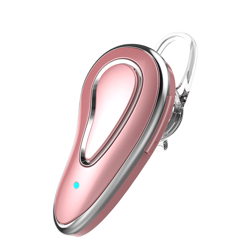 Bluetooth Microphone Headset with Mic Wireless Bluetooth Phone Earpiece for Cell Phone Ear Pieces Headset for Phone Calls Wireless Single Earpiece with Mic for Work Hands Free Pink