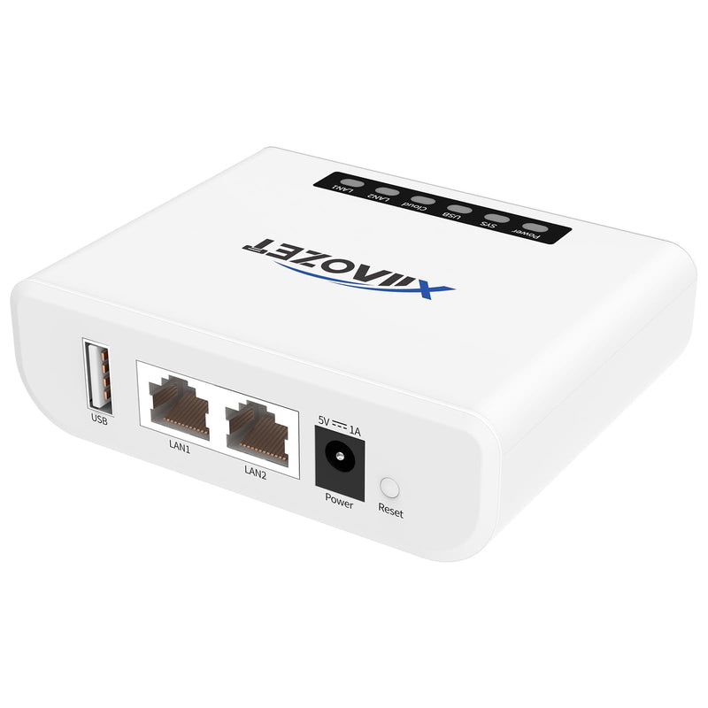 LK100W Wireless Print Server, USB 2.0 Printer Sharing | Convert USB printers to network printers via Ethernet or WiFi; share one printer with multiple computers 1 USB Port
