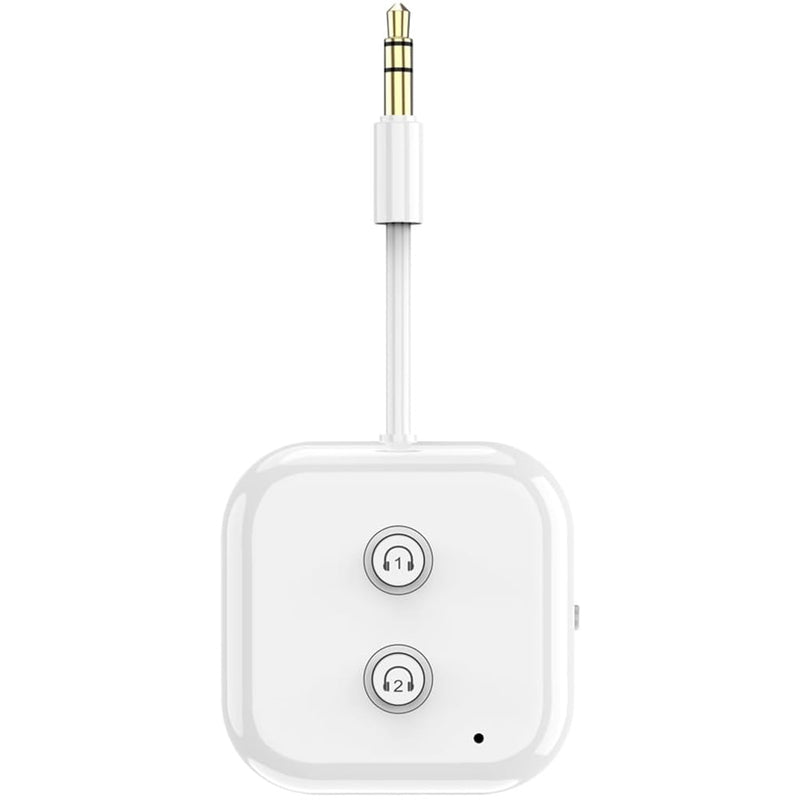 [AUSTRALIA] - Bluetooth Transmitter, Bluetooth 5.3 Adapter Audio Transmitter Adapter Dual Link AptX Adaptive/Low Latency, Works with 3.5mm Aux Jacks on Airplanes, Gym Equipment, TVs, Tablets 
