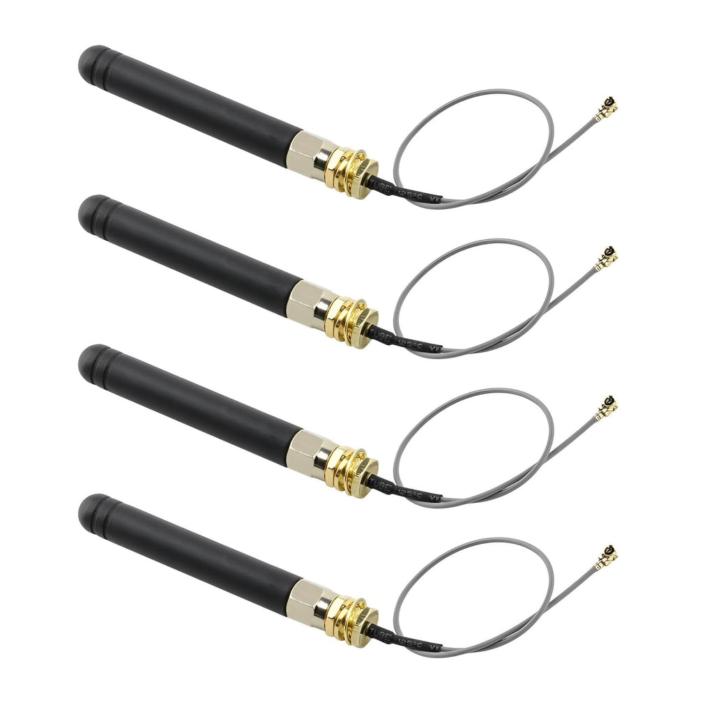 4PCS LoRa Antenna 915MHz 2DBI with U.FL IPEX to SMA Connector for Lora Board ESP32 Lora32u4 II WiFi Lora32 15cm