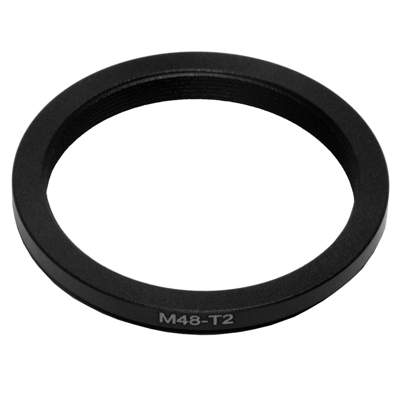M48 (48mm 0.75mm Thread Pitch) to T2 M42 M42x0.75mm (42mm 0.75mm Thread Pitch) to M48-M42 mm Male to Female Coupling Ring Telescope Adapter