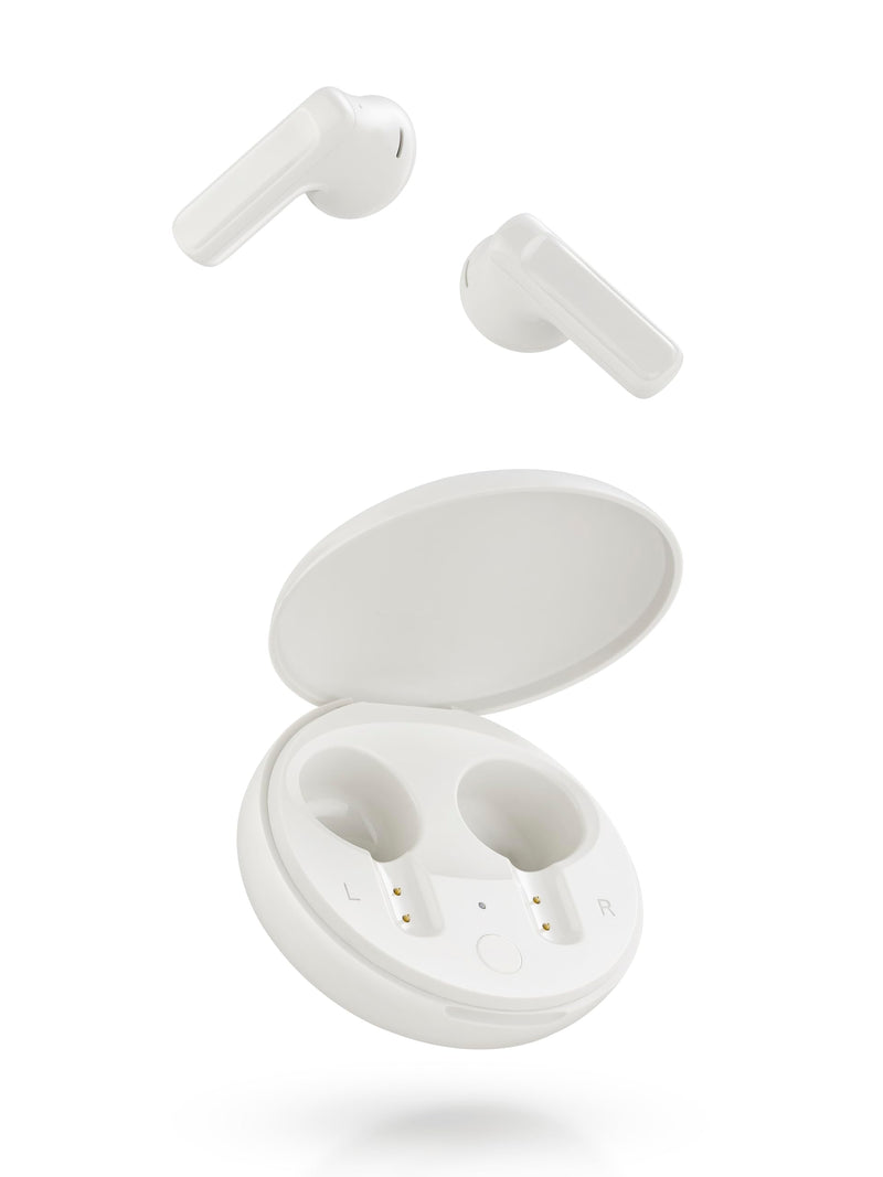Wireless Earbuds Bluetooth Headphones Sport, 2024 Bluetooth 5.3 Earbuds Stereo Over Ear Buds,ANC/ENC Noise Cancelling Mic, IP54 Waterproof Headset for Workout/Running White for Android iOS