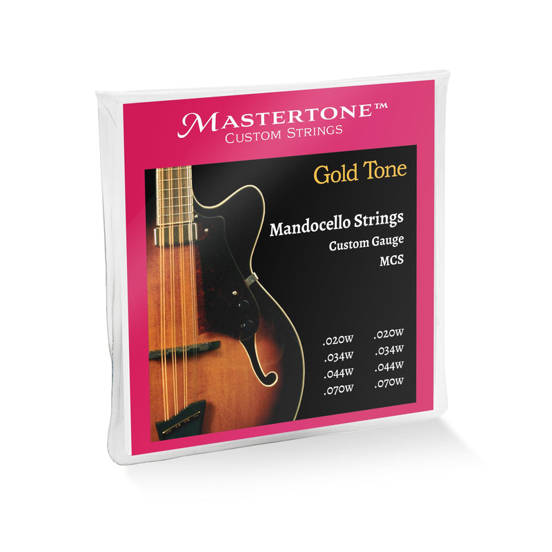 Gold Tone Mastertone™ Mandocello String Set (.020w, 034w, 044w, 070w (Doubled))