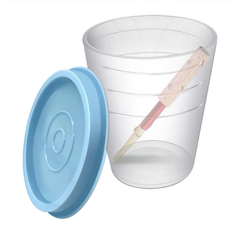 Oboe & Bassoon Reed Soaker Cup with Blue Lid – Durable Instrument Accessory, Leak-Free Design, Fits in Case, Ideal for Music Students, Great for Travel and Daily Use