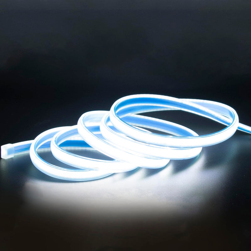 [AUSTRALIA] - 2 Meter Bright LED Strip Lights AC 110V with US Plug 6.56 Foot IP67 Waterproof COB LED Rope Lights for Kitchen Under Cabinet Lighting 6000K Cold White (Cold White, 6.56ft) Cold White 6000K 