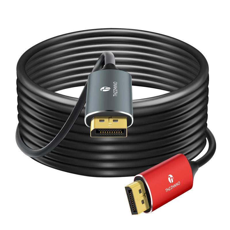 4K 8K DisplayPort Optic Fiber Cable 50FT, DP to DP 1.4 Cable 8K@30Hz 4K@120Hz/144Hz, 2K@165Hz/240Hz, 1080P@240Hz, 32.4 Gbps Support HDR, G-Sync FreeSync for Laptop PC TV Gaming Monitor