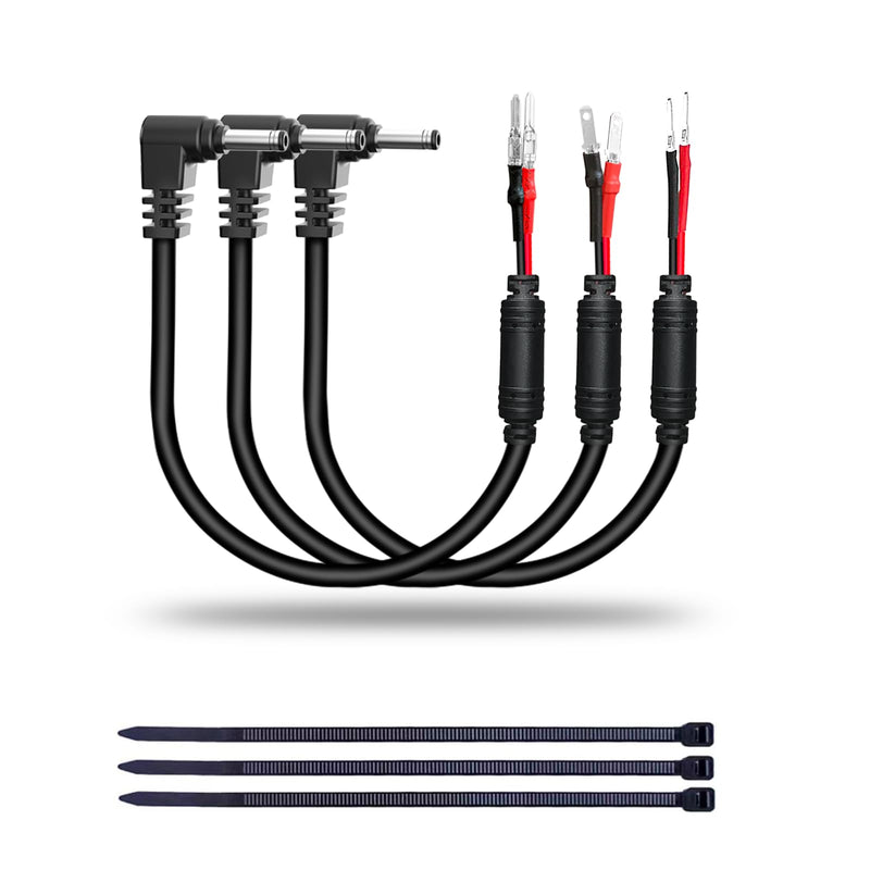 [AUSTRALIA] - Radar Detector Hardwire Power Cord, Rearview Mirror Plug Cable, with Inline Fuse Holder,Suitable for Uniden Escort Beltronics Valentine One Cobra Whistler Radar Detector,3-Piece Set,9.8'' (DC3.5) DC3.5-9.8in 