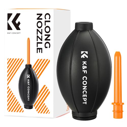K&F CONCEPT Silicone Air Blower with Long Nozzle,Individually Packaged