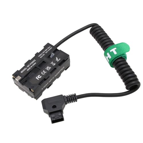 D-tap NP-F970 570 550 USB-C Power Adapter for Monitor Wireless Transmitter Receiver, Atomos Ninja V Shogun, SmallHD FeelWorld Hollyland Light double-sided NPF adapter
