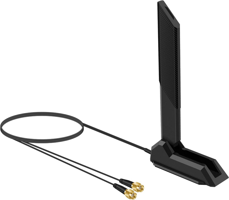 WiFi 7 WiFi 6E Tri-Band Antenna 2.4GHz 5GHz 6GHz Magnetic Base Antenna | Boosting WiFi Bluetooth Signal Range for PC Desktop Computer ASUS Gigabyte Aorus Gaming Motherboard WiFi Card
