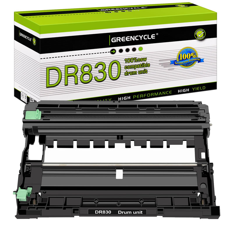 greencycle 1 Pack Compatible Drum unit Replacement for Brother DR830 DR-830 use with HL-L2405W HL-L2460DW MFC-L2900DW MFC-L2820DW Laser Printer(No toner)