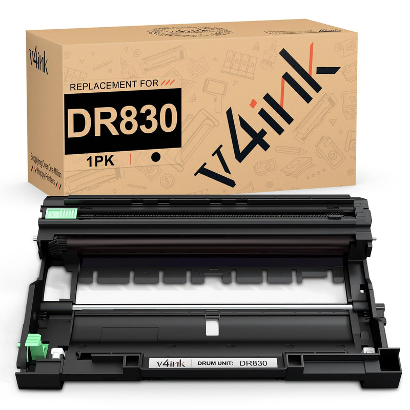 v4ink Compatible DR830 Drum Replacement for Brother DR830 DR-830 Drum Unit for Brother DCP-L2640DW HL-L2400D HL-L2405W HL-L2460DW HL-L2480DW MFC-L2820DW XL MFC-L2900DW Printer - NOT Toner