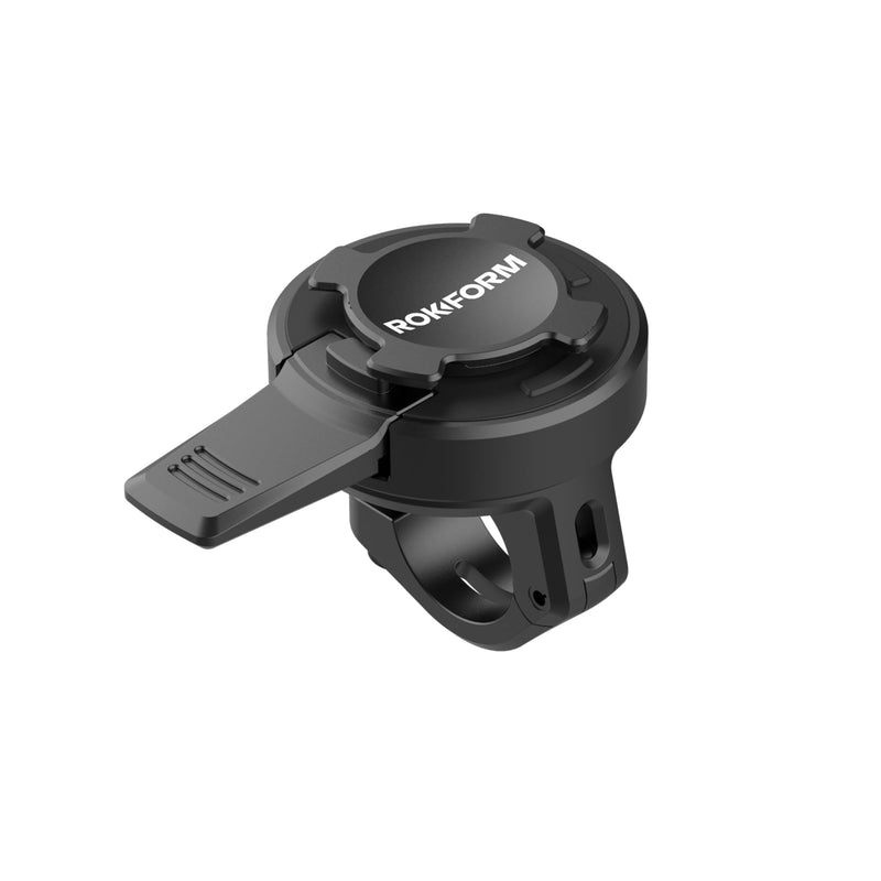 Rokform - Small Bar Mount, Scooter Mirror Mount, for 10mm - 16mm Handlebars, Designed Twist Lock iPhone, Galaxy, Pixel Cases or Universal Adapter (Black) Black