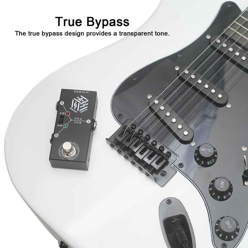 ABY Box Line Selector AB Switch Mini Guitar Effect Pedal True Bypass -ABY Channel Switch