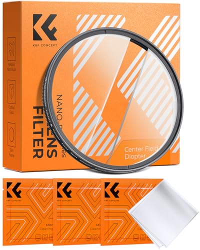 K&F CONCEPT 67mm Center Field Split Diopter Effect Filter Keeps The Focus