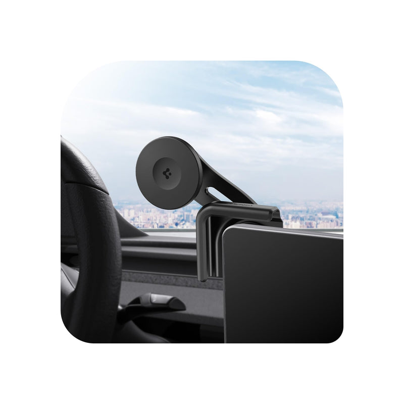 Spigen TapLock Adhesive-Free MagSafe Tesla Phone Mount for Tesla Model Y | For Model Y/3/S/X/Juniper - For iPhones with MagSafe & Galaxy phones with MagSafe cases & Pixel phones with Pixelsnap Non-charging MagSafe Mount