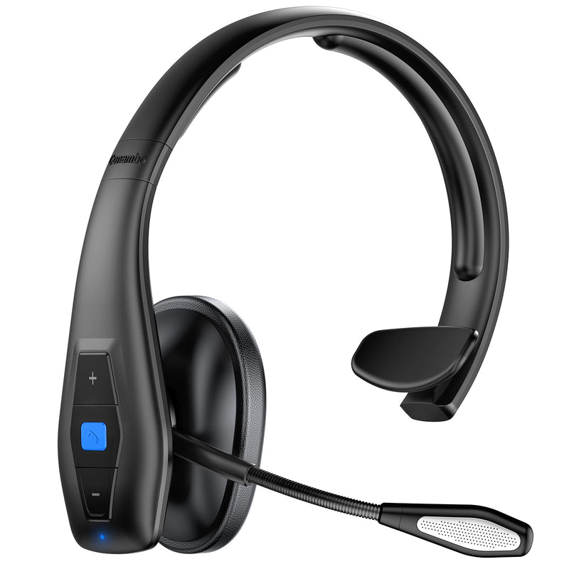 Conambo 2024 Upgraded Bluetooth Headset with Microphone, Trucker Headset with CVC8.0 Dual Mic Noise Cancelling & Mute Button, 35Hrs HD Talktime Hands-Free Wireless Headphones for Driver Home Office
