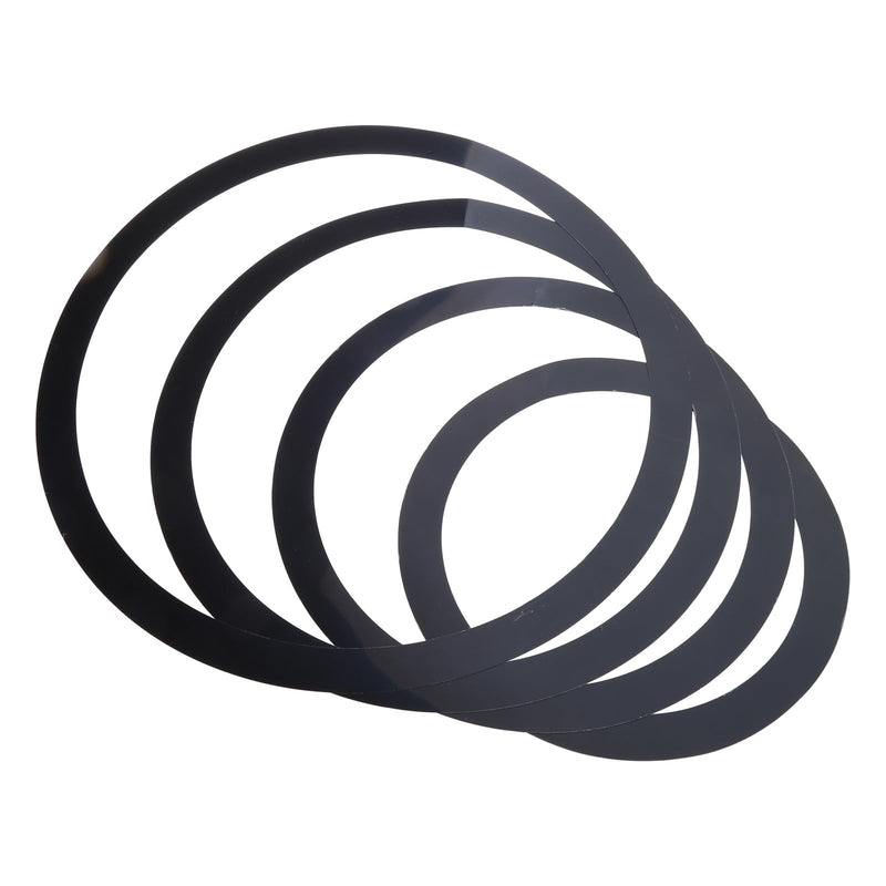 Drum Mute Rings Drum Muffler Rings Drum Silencers Drum Percussion Accessories Drum Mute Pads for Drums Tone Control, Black