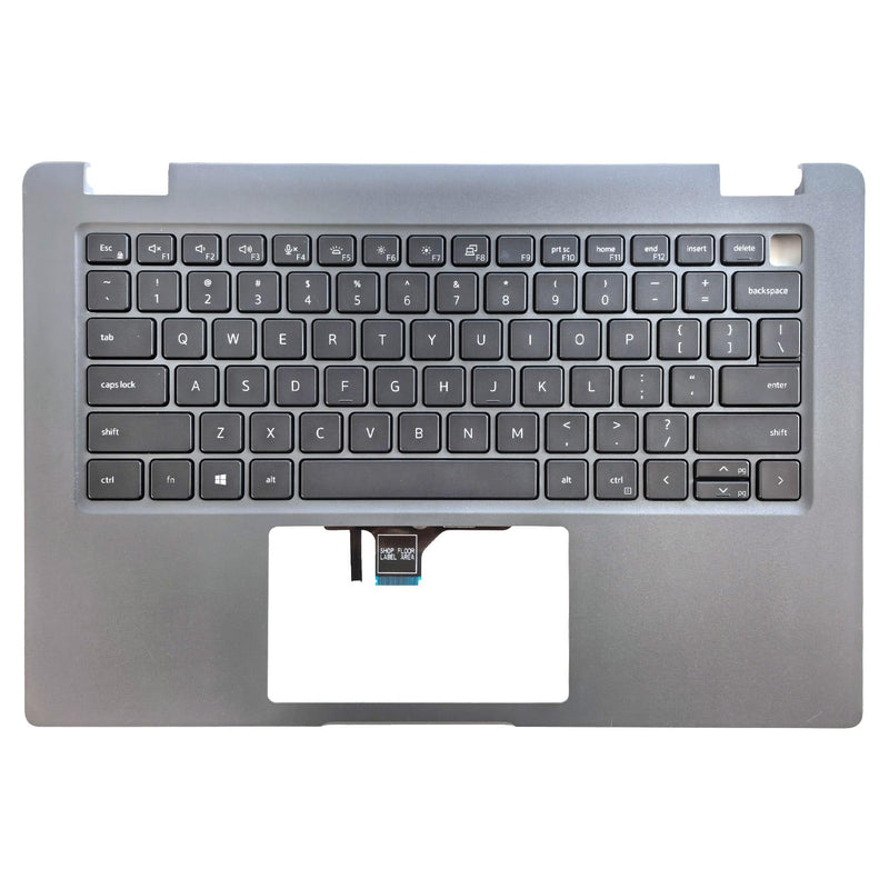 Backlit Keyboard Palmrest for Dell Latitude 3440 E3440 | Upper Case Top Cover Replacement,Backlit Keyboard,Gray,P/N 0R2DCD/R2DCD