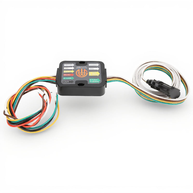 60 Inch LED Wiring Converter with Dust Cover Stable Design 4 Way T Connector Universal 3 Way to 2 Way T Tail Light Converter for Vehicle