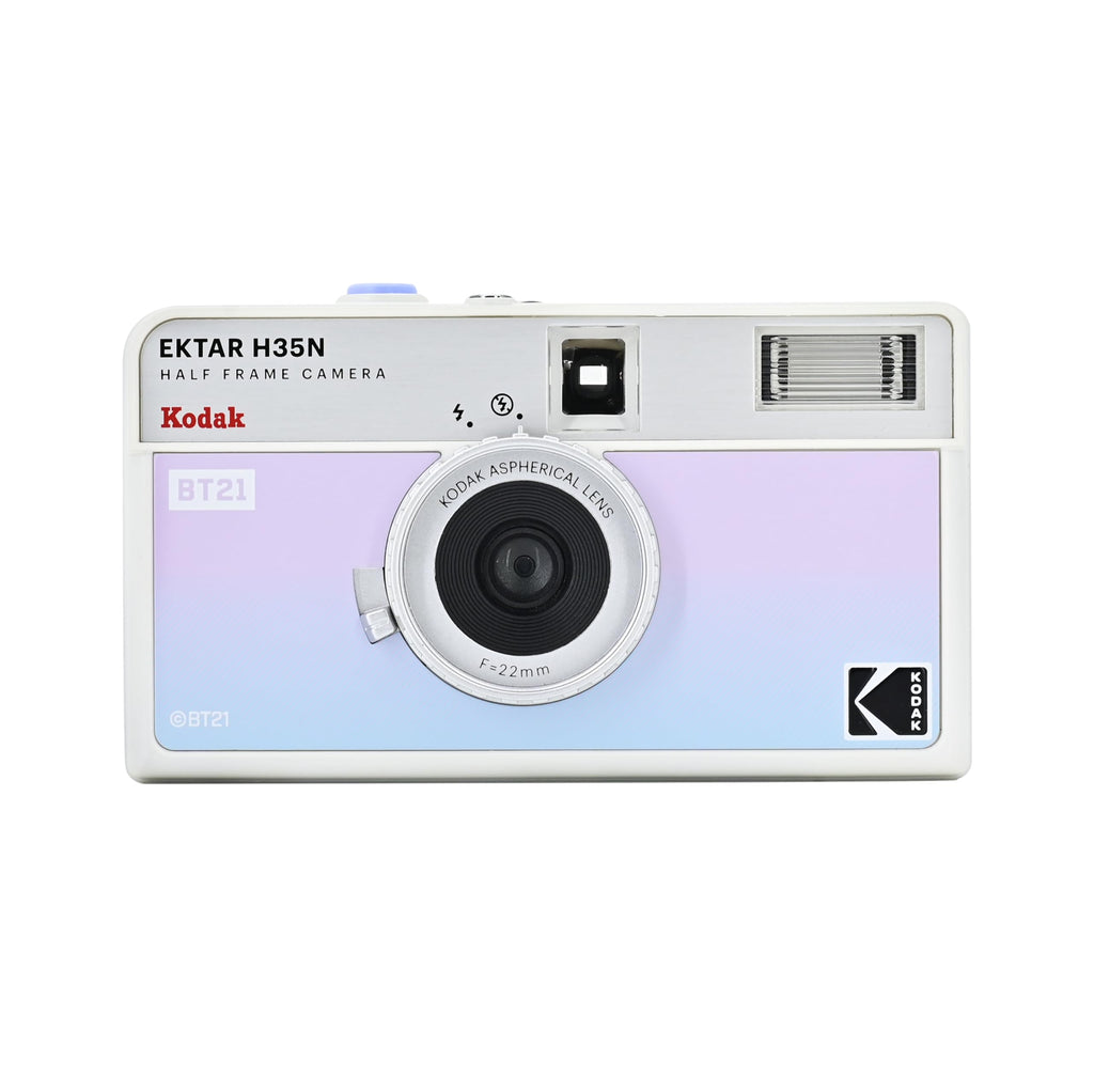 KODAK EKTAR H35N Half Frame Film Camera, 35mm, Reusable, Focus-Free, Bulb Function, Built-in Star Filter, Coated Improved Lens (Film & AAA Battery are not Included) (BT21 Edition, Single) BT21 Edition