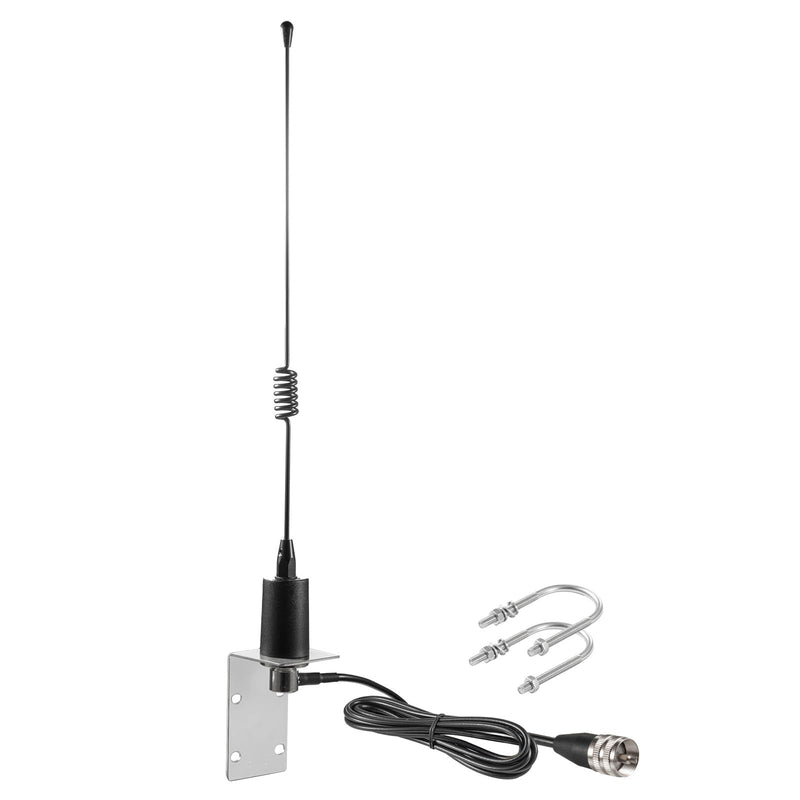Long Range VHF Marine Radio Antenna 156-163MHz Antenna PL259 Connector with 16.5 Feet Low Loss Coaxial Cable for Midland Uniden Cobra Icom Yaesu Vertex Standard Marine Radio, Eifagur Spring Antenna