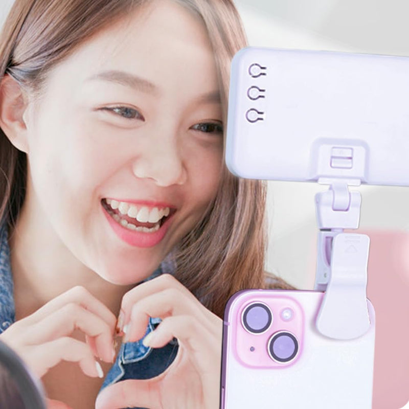 [AUSTRALIA] - Selfie Light for Phone, 66 LED Phone Light with Rechargeable Clip and Adjusted 3 Light Modes, 2000mAh Video Light for iPhone iPad, Laptop, Makeup, TikTok, Selfie, Vlog, Video Conference white 