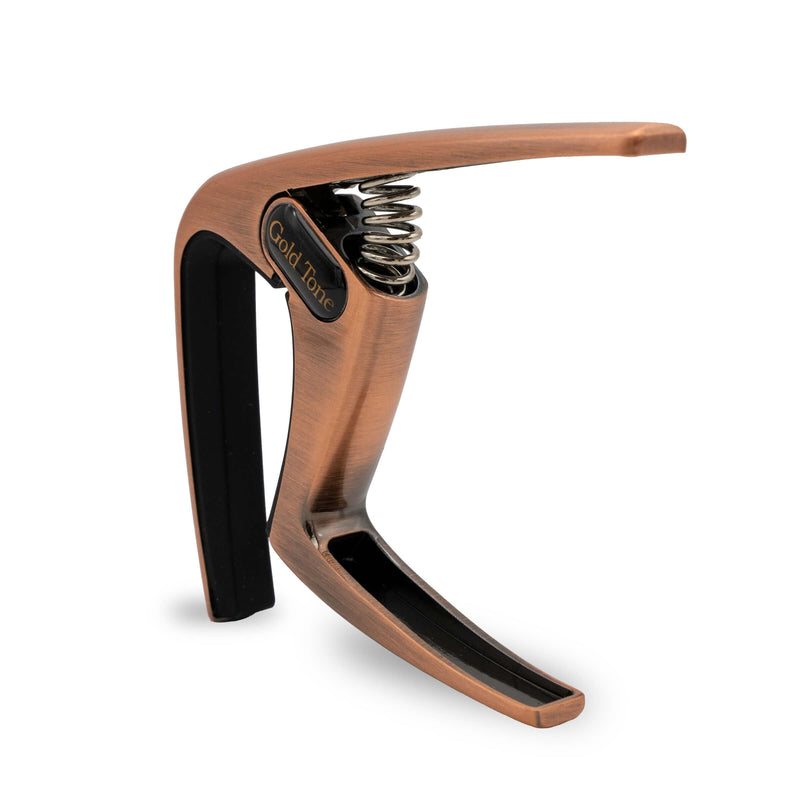 Gold Tone Swift Capo for Banjo, Ukulele, Mandolin, Tenor Guitar - Radiused or Flat (Copper) Copper