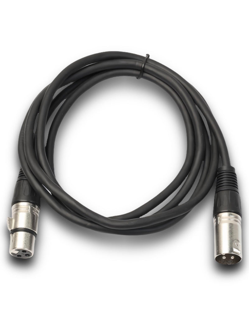XLR to XLR Cable, XLR Microphone Cable, XLR Male to Female Cord for Microphone, Speaker or PA System, Zinc Alloy Head, 6 feet, Black
