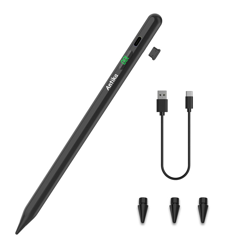 Stylus Pen for iPad Digital iPad Pencil 2NDGen 10 Hour Constant Writing Tilt Sensitivity Palm Rejection Magnetic Pen for iPad Air 3/4/5, iPad Mini 5/6, iPad 6-10 Gen, iPad Pro 11 (Black) Black