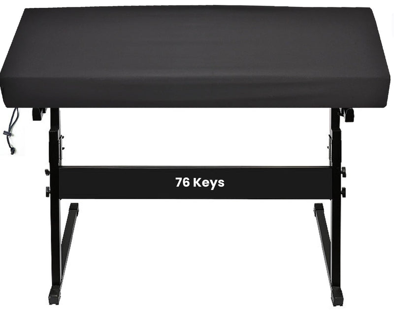 Digital Piano Keyboard and Portable Arranger Keyboards Dust Cover,Elastic Fabric,Water-Resistant,Digital Piano Keyboards Cover for Most Brand Digital Piano Keyboard (76 Keys Cover) 76-Keys Cover