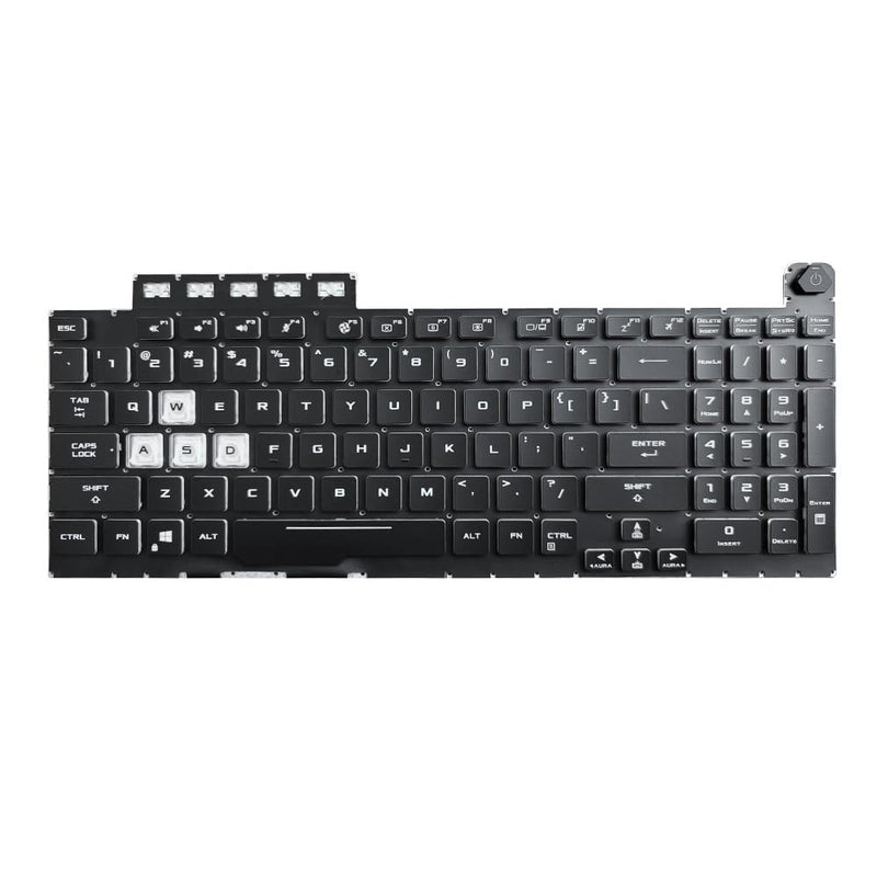 New Replacement Keyboard Compatible with ASUS TUF Gaming 8 F15 FX506 FA506 FA506II FX506H FA506Q FX506L FA506H F17 FX706 FX706L FA706U FX706U FA706 661VUS00 with RGB Colorful Backlit