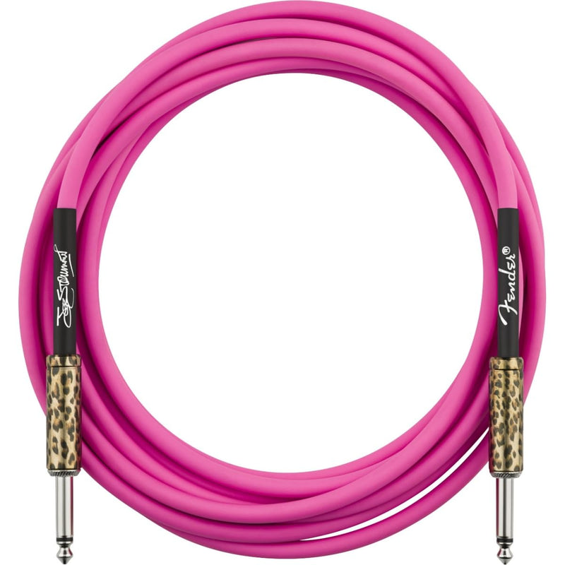 Fender Joe Strummer 13' Instrument Cable, Stocking Stuffers, Pink Leopard