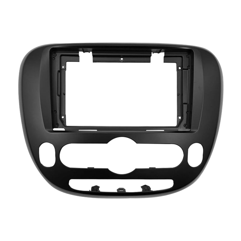 Fits for Kia Soul 2014-2018 Car Radio Stereo Fascia Frame Double DIN 9 inch Dash Installation Mounting Kit Silver