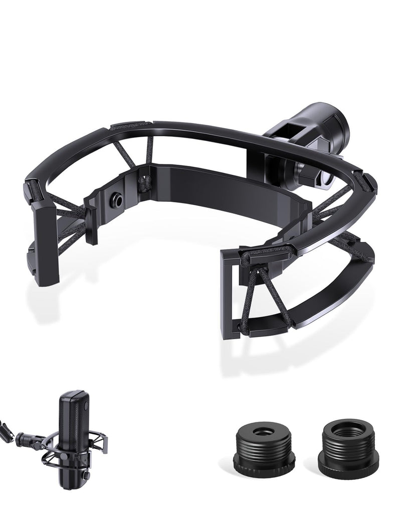 Wave Microphone Shock Mount - Custom Built for Elgato Wave 1/3, Aluminum Frame & Reinforced Suspension for Max Vibration Isolation, Shock Mounts Holder Clip Ideal for Youtubers, Podcasters and Gamers Wave Shock Mount