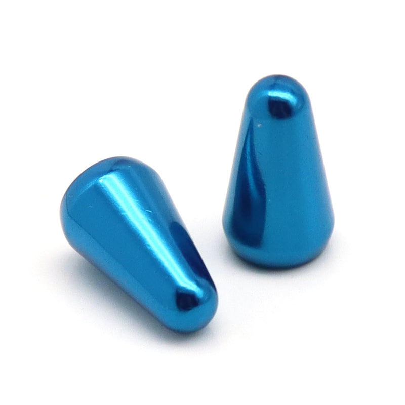 Eletric Guitar 3 Way 5 Way Pickup Switch Tip Metal Switch Cap Switch Knob for Strat Tele Guitar Accessories (2pcs Blue) 2pcs Blue